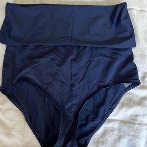 Aerie Navy Blue High Waisted Bikini Bottom!